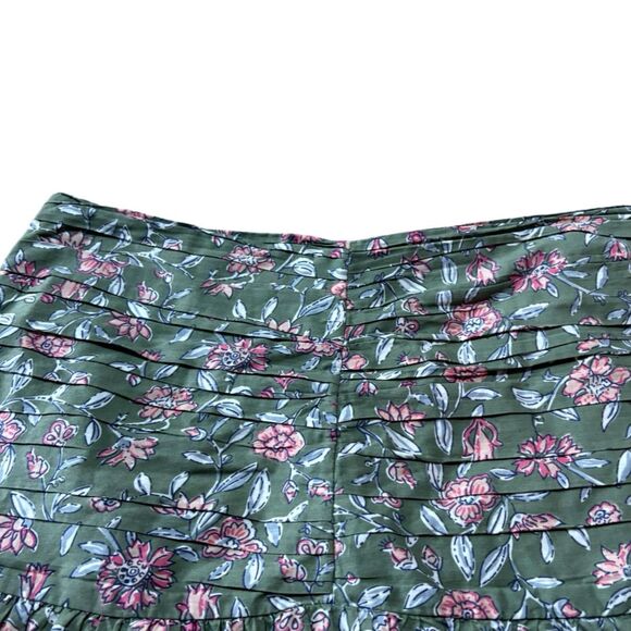 Sezane Green Floral Mini Skirt - Picture 6 of 9